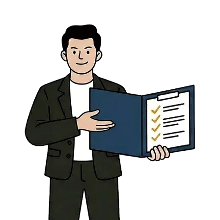 優先度付きアクションプランを作成する特徴のイラスト